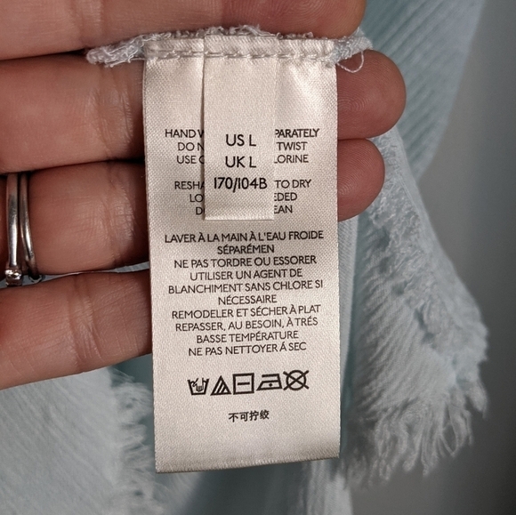 NWT We The Free Bleached Blue TT Special Tee Shirt Tunic L - Picture 12 of 16